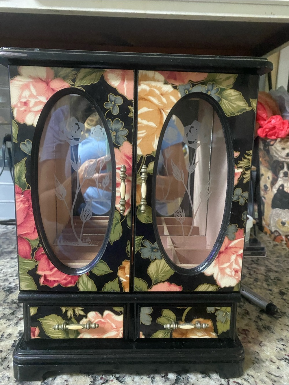 80s retro jewelry box